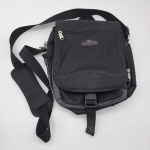Ricardo Beverly Hills Bag‎ Black Crossbody Nylon Travel Carry On Multi Pockets